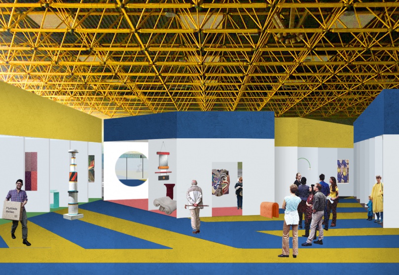 Biennale Interieur - Belgium's leading design and interior event - Render by Piovenefabi for INTERIEUR 2021 scenography